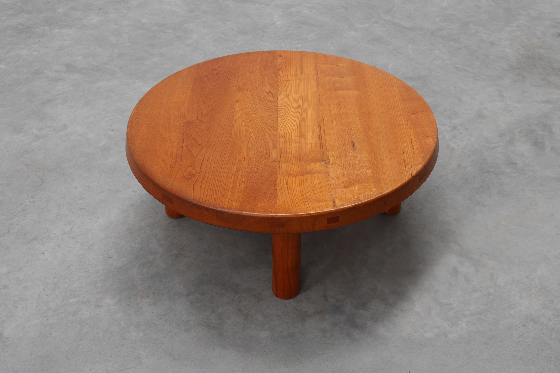 Pierre Chapo, Coffee Table Model T02M in Solid Elm, France 1976thumbnail